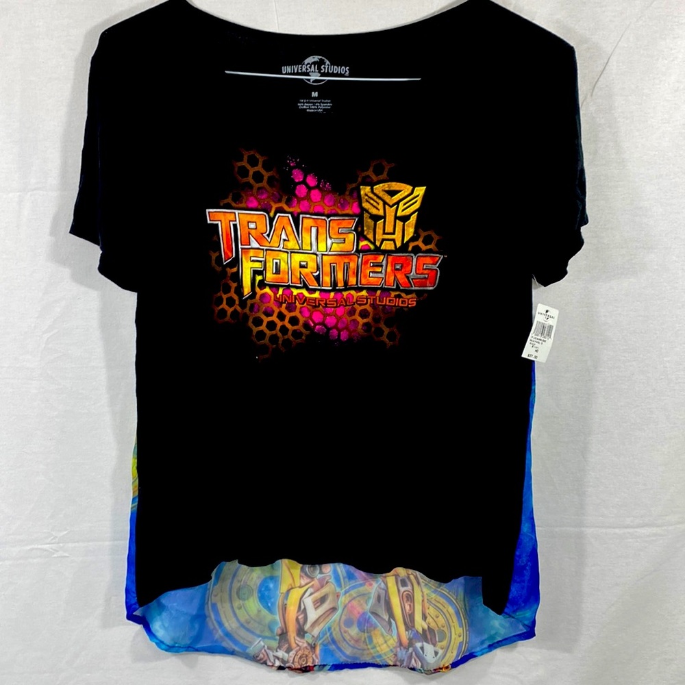 Transformers Universal Studios Bumblebee woman’s top medium NWT